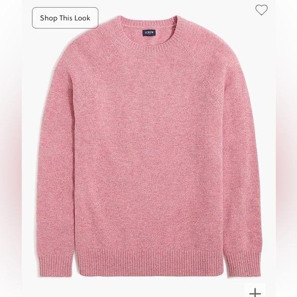 J crew heather dusty bloom Supersoft lambswool-blend crewneck sweater - Picture 3 of 4